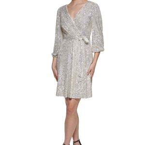 *NEW* DKNY Elegant Gold Women’s Dress